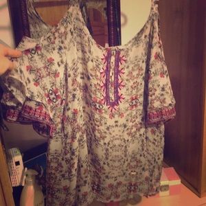 Open shoulder tank/ tunic